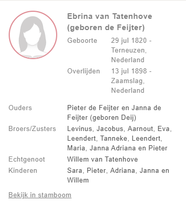 Ebrina van Tatenhove de Feijter 1898